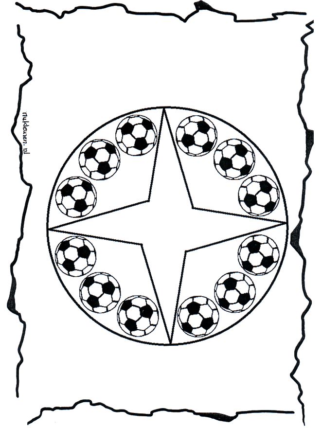 Voetbalmandala - Kindermandala's