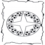 Mandala Kleurplaten - Voetbalmandala