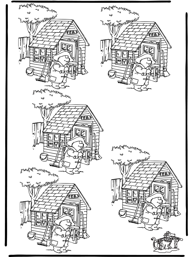 Welke is anders, Paddington - Puzzel