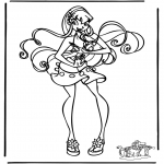 Stripfiguren Kleurplaten - Winx club 12