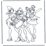 Stripfiguren Kleurplaten - Winx Club 9