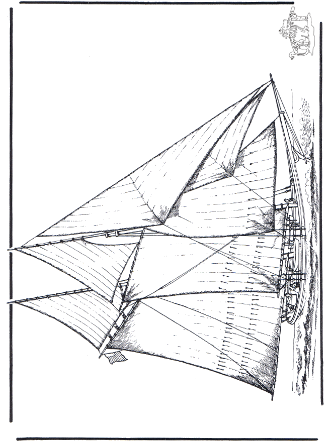 Zeilschip 4 - Kleurplaten schepen