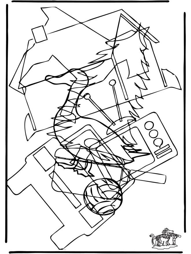 Zoek 10 figuren - Puzzel