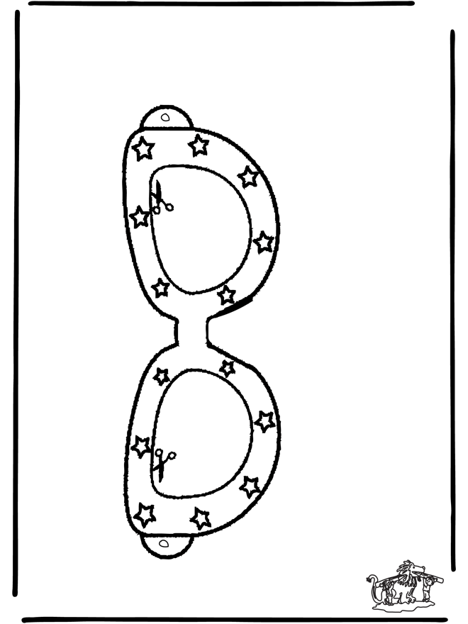 Zonnebril - Knutselen maskers